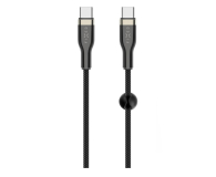 FIXED Pleciony Kabel USB-C/USB-C 0,5m 100W czarny FIXDB-CC05-BK - 1249143 - zdjęcie 1